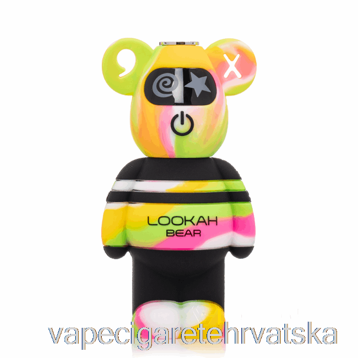 Vape Cigarete Lookah Bear 510 Baterija Roza Tie Dye